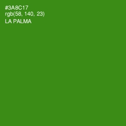#3A8C17 - La Palma Color Image
