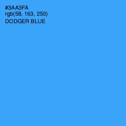 #3AA3FA - Dodger Blue Color Image
