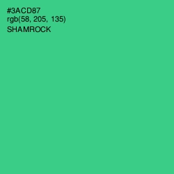 #3ACD87 - Shamrock Color Image