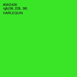 #3AE426 - Harlequin Color Image