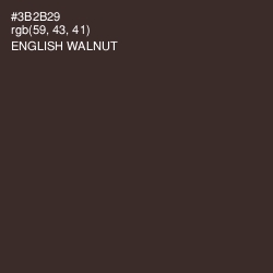 #3B2B29 - English Walnut Color Image