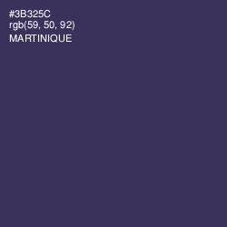 #3B325C - Martinique Color Image