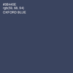 #3B445E - Oxford Blue Color Image