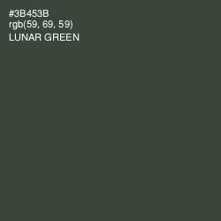 #3B453B - Lunar Green Color Image