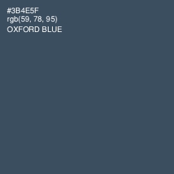 #3B4E5F - Oxford Blue Color Image