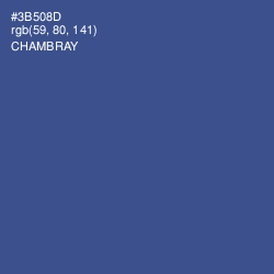 #3B508D - Chambray Color Image