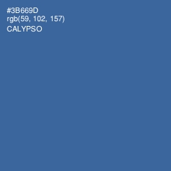 #3B669D - Calypso Color Image