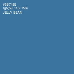 #3B749E - Jelly Bean Color Image