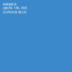 #3B88CA - Curious Blue Color Image