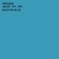 #3B9AB8 - Boston Blue Color Image