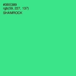 #3BE389 - Shamrock Color Image