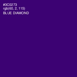 #3C0273 - Blue Diamond Color Image