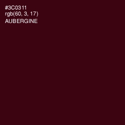 #3C0311 - Aubergine Color Image