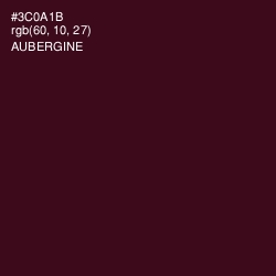 #3C0A1B - Aubergine Color Image
