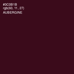 #3C0B1B - Aubergine Color Image