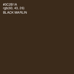 #3C2B1A - Black Marlin Color Image
