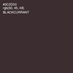 #3C2D30 - Blackcurrant Color Image