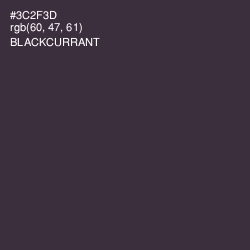#3C2F3D - Blackcurrant Color Image