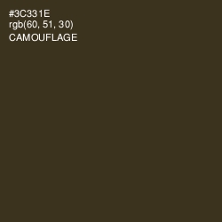#3C331E - Camouflage Color Image