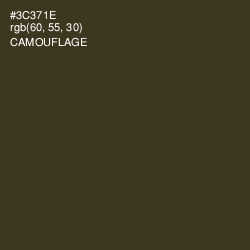 #3C371E - Camouflage Color Image