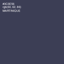 #3C3E56 - Martinique Color Image