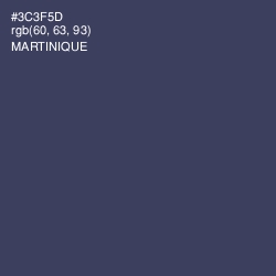 #3C3F5D - Martinique Color Image