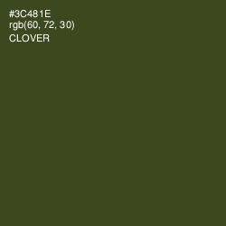 #3C481E - Clover Color Image