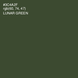 #3C4A2F - Lunar Green Color Image