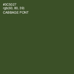 #3C5027 - Cabbage Pont Color Image