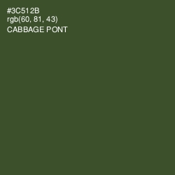 #3C512B - Cabbage Pont Color Image