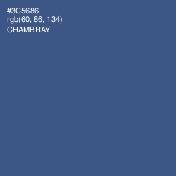 #3C5686 - Chambray Color Image