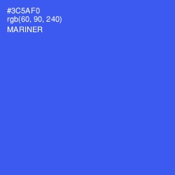 #3C5AF0 - Mariner Color Image