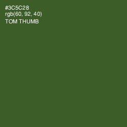 #3C5C28 - Tom Thumb Color Image