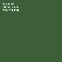 #3C5F39 - Tom Thumb Color Image