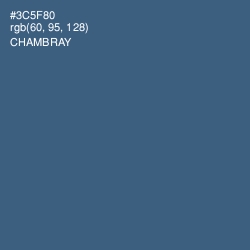 #3C5F80 - Chambray Color Image