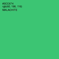 #3CC674 - Malachite Color Image