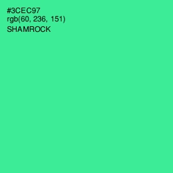 #3CEC97 - Shamrock Color Image