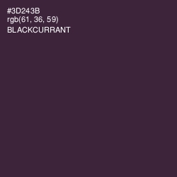 #3D243B - Blackcurrant Color Image