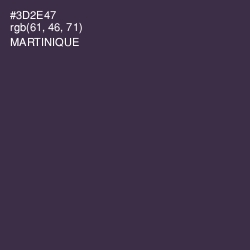 #3D2E47 - Martinique Color Image