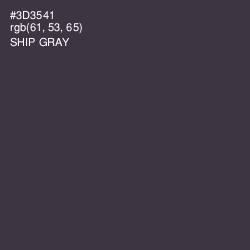 #3D3541 - Ship Gray Color Image