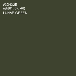 #3D432E - Lunar Green Color Image