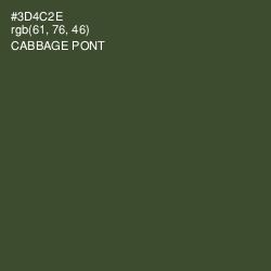#3D4C2E - Cabbage Pont Color Image
