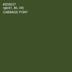 #3D5027 - Cabbage Pont Color Image