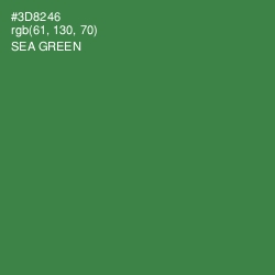 #3D8246 - Sea Green Color Image