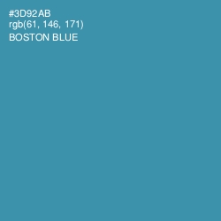 #3D92AB - Boston Blue Color Image