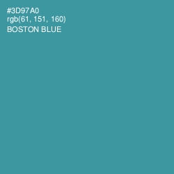 #3D97A0 - Boston Blue Color Image