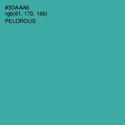 #3DAAA6 - Pelorous Color Image