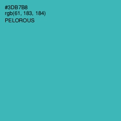 #3DB7B8 - Pelorous Color Image
