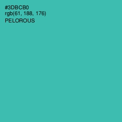 #3DBCB0 - Pelorous Color Image