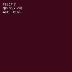 #3E0717 - Aubergine Color Image